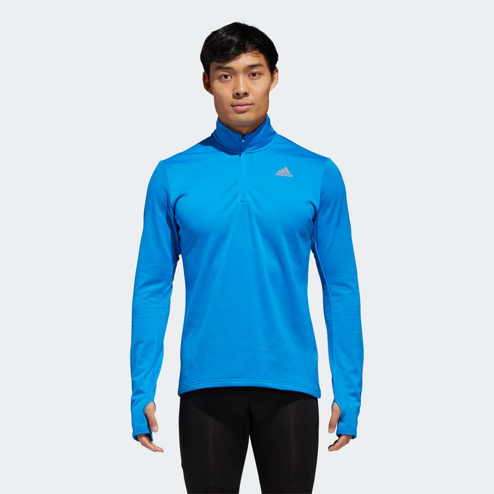 Hanorac pt bărbați Adidas RS CW 1/2 ZIP M S Albastru deschis photo 4